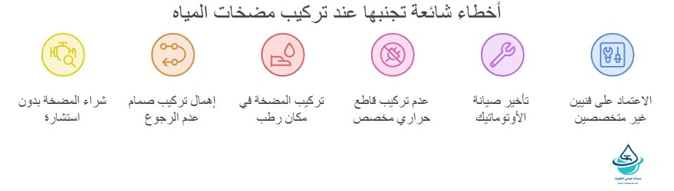 أخطاء شائعة تجنبها عند تركيب مضخات المياه